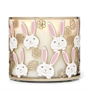 EASTER BUNNIES 3-WICK CANDLE HOLDER